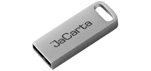 USB-токен JaCarta-2 PKI/ГОСТ, металлический корпус, разъем Type-A. Сертификат ФСТЭК России. Сертификат ФСБ России. Исполнение 1.