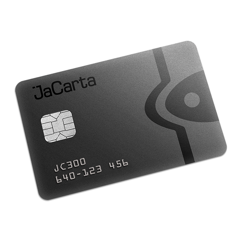 Смарт-карта JaCarta PKI. RFID EM-Marine. RFID Mifare. Белый пластик. Артикул: JC300-1ADM