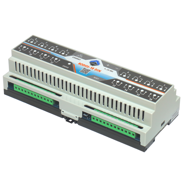 Ethernet реле на DIN рейку на 16 релейных каналов RODOS-18 DIN