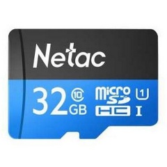 Карта памяти Netac P500 MicroSDHC 32Gb Сlass 10 80MB/s + ADP